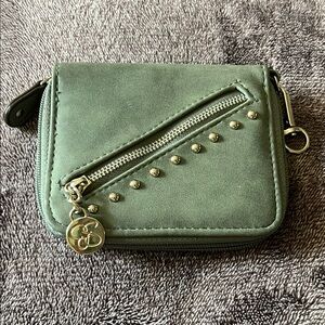 Jessica Simpson Green Studded Wallet